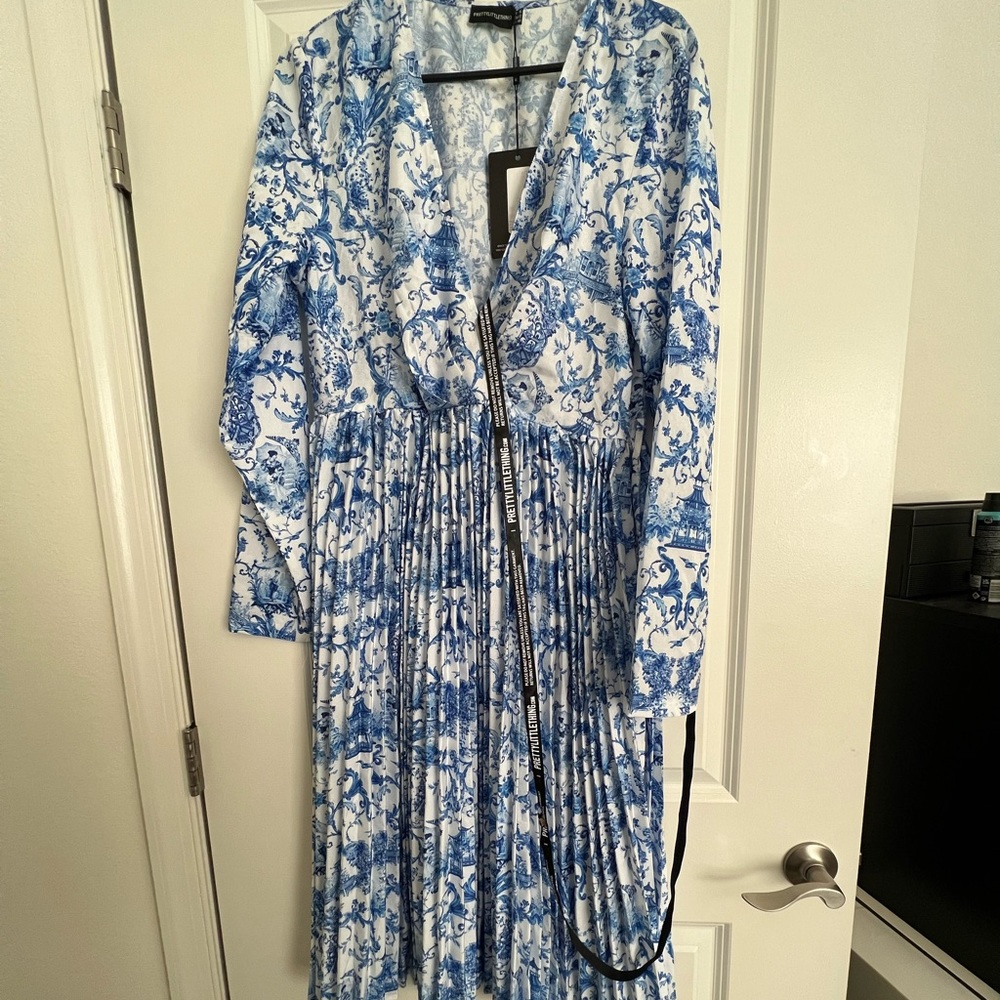 Porcelain print dress